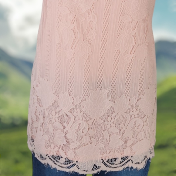 No Boundaries Lace Short Sleeve Tee - Picture 8 of 9